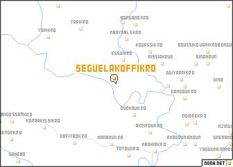 map of Séguéla-Koffikro
