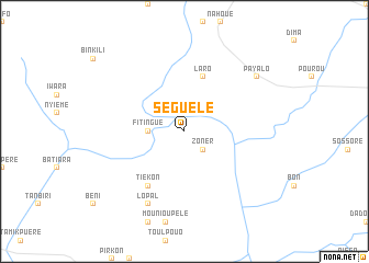 map of Séguélé