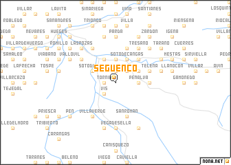 map of Següenco