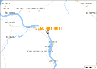 map of Séguian Tinnti