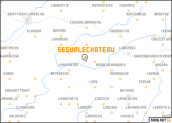 map of Ségur-le-Château