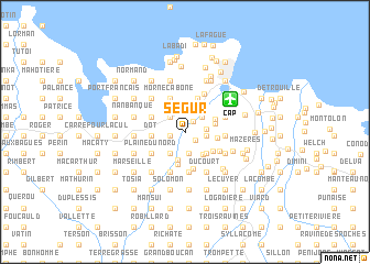 map of Ségur