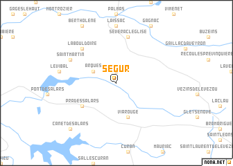 map of Ségur