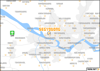 map of Segyo-dong