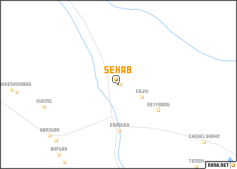 map of Seh Āb