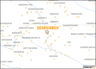 map of Seh Āsīābeh