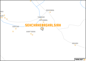 map of Seh Chāh-e Baghal Sīāh