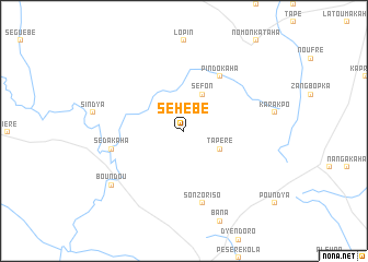 map of Séhébé