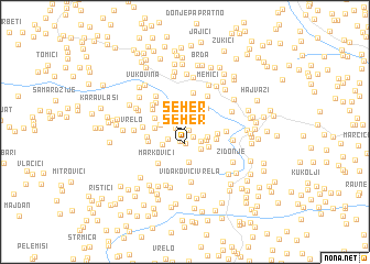 map of Šeher