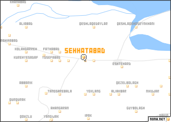 map of Şeḩḩatābād
