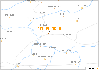 map of Şehirlioğlu