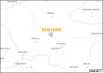 map of Şehitemin