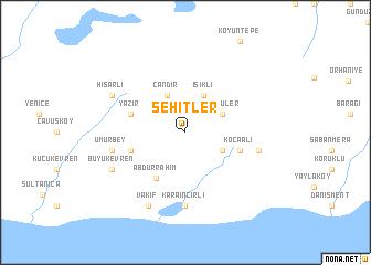 map of Şehitler
