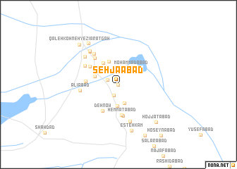 map of Seh Jāābād