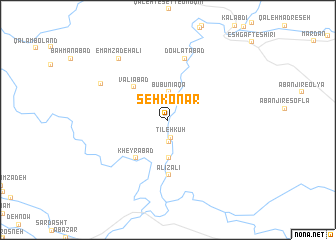 map of Seh Konār