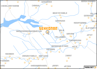 map of Seh Konār
