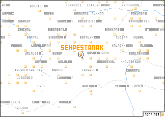 map of Seh Pestānak