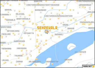 map of Sehrewāla