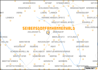 map of Seibersdorf am Hammerwald