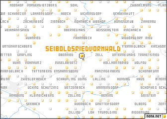 map of Seiboldsried vorm Wald