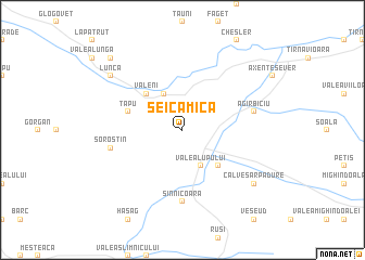 map of Şeica Mică