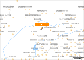 map of Seiceira