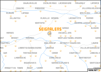 map of Seignalens