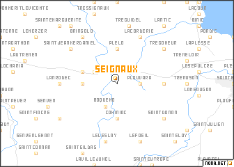 map of Seignaux