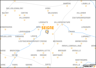 map of Seigné
