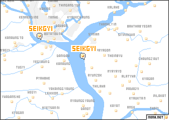 map of Seikgyi