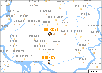 map of Seikkyi