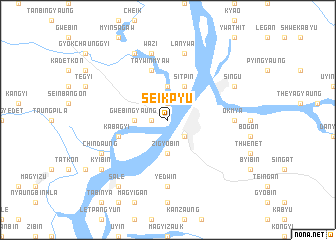 map of Seikpyu