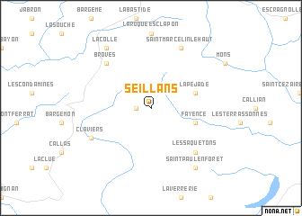 map of Seillans