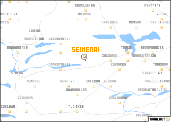 map of Seimėnai