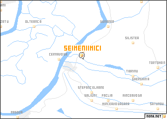 map of Seimenii Mici