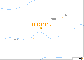 map of Seis de Abril