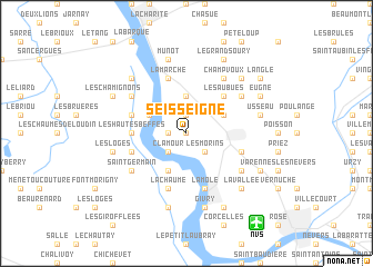 map of Seisseigne