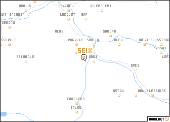 map of Seix