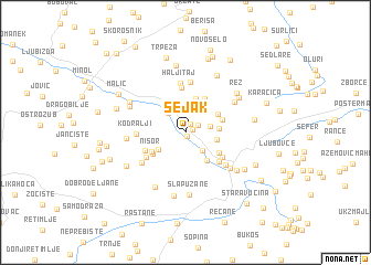 map of Šejak