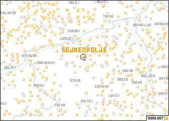 map of Sejmen-Polje