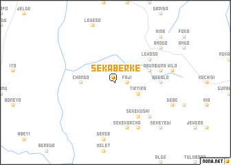 map of Sekʼa Berkʼē