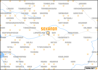 map of Sékanon