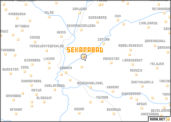 map of Sekarābād