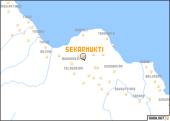 map of Sekarmukti