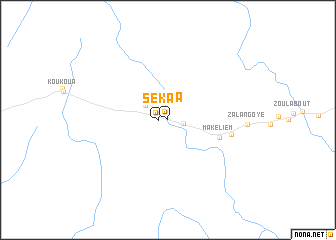 map of Séka