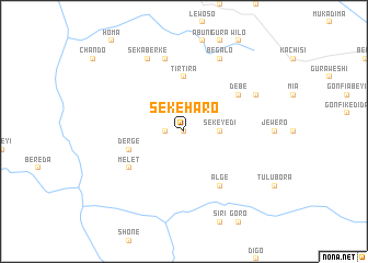 map of Sekʼe Haro