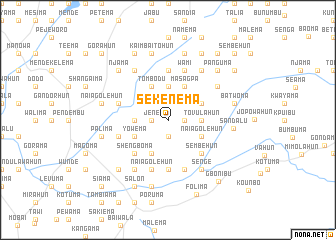 map of Sekenema