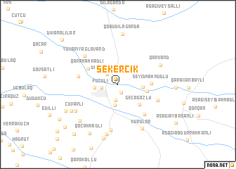 map of Şekercik