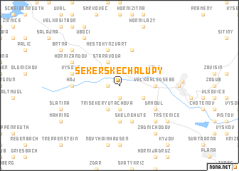 map of Sekerské Chalupy