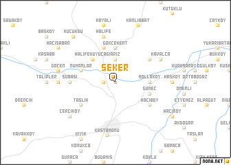 map of Şeker